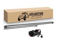 RIGIDON 55 pollici 138 cm 150W Barra LED Fuoristrada con 12V Cablaggio Kit, Singola Fila Sottile Barra Luce a Led Spot Faretti Fendinebbia per Offroad Auto Camion Trattore Veicoli 4x4 ATV UTV Barca