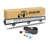 RIGIDON 86 cm 468W Barra Led Fuoristrada con Cablaggio Kit, 34 pollici Barra Luce Led, Luci di Lavoro Esterno per Auto Camion SUV UTE ATV Barca 4x4 Veicoli Offroad Fendinebbia, 6000K Bianca