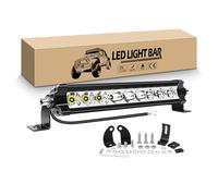 RIGIDON Barra LED Fuoristrada 11 pollici 27 cm 30W Singola Fila Sottile Barra Luce Led 12V 24V Impermeabile Fari per Offroad Auto Camion Trattore Veicoli 4x4 ATV UTV Barca, Faretti Fendinebbia