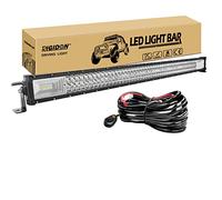 RIGIDON Barra Led Fuoristrada, 42" 105 cm 540W Tripla Fila Barra Luce Led Con Cablaggio Kit, Per Auto Trattore Camion SUV UTE ATV Barca 4x4 Veicoli Offroad, Impermeabile Faretti Fendinebbia, 6000K