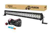 RIGIDON Faretto 20 Pollici 50 cm 144W Barra Led Fuoristrada, Con 12V Cablaggio Kit, Barra Luminosa Led Per Auto Camion SUV ATV 4x4 Veicoli Offroad, Impermeabile 6000K Bianco Lampada di Guida