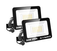 RIGIDON faretto led da esterno con spina, 2x 30W 3000lm fari di sicurezza