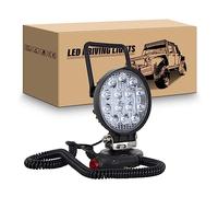 RIGIDON Faro da ricerca led, 4 pollici 42W Faro Led Rotondo con Calamitato