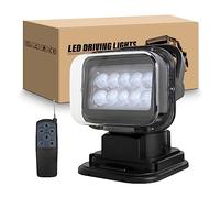 RIGIDON Faro da ricerca led, 5D 50W luce da ricerca con base magnetica, Spotlight luci di lavoro a led con Telecomandato 12v 24v fari di profondità per auto fuoristrada camion SUV 4x4 barca