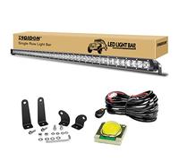 RIGIDON Striscia luminosa a LED singola da 50 pollici, 127 cm, 240 W, con kit di cablaggio da 12 V, per auto, SUV ATV, trattore, camion, veicoli, 6000 K, colore bianco