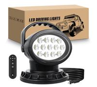 RIGIDON Strobo Faro da ricerca led, 38W 3800LM luce da ricerca con base magnetica, 12V 24V Spot luci di lavoro fari di profondità per auto fuoristrada camion SUV 4x4 barca
