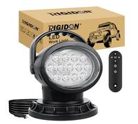 RIGIDON Strobo Faro da ricerca Led, 38W 3800LM Spotlight Rotazione 360° Telecomandato Luce da Lavoro esterno con Magnetica, Luce da Ricerca per Auto Fuoristrada Camion SUV 4x4 Barca, Faretto a led