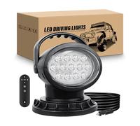 RIGIDON Strobo Faro da ricerca led, 8 Pollici 38W 3800LM luce da ricerca con base magnetica, Spotlight luci di lavoro a led 12V 24V fari di profondità per auto fuoristrada camion SUV 4x4 barca