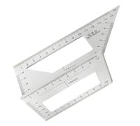 Rigno a triangolo Mitre - sporgente quadrato a 45/90 gradi, strumento di layout ad alta precisione | Misurare il triangolo per lavorazione del legno, carpenteria, marcatura angolare, disegno, guida di