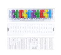 Rigno scorrevole per chitarra Yomiyuyr, grafico della scala delle tastie di chitarra, allenatore in scala pentatonica, design in plastica, per l'apprendimento degli accordi per