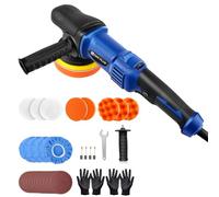 Rigogo Lucidatrice Auto a Doppia Azione, 920W, Blu, 120mm, 6 Velocità Variabile 2800-5800RPM