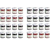 Rigoni di Asiago - Marmellate BIOLOGICHE Monodose Assortite in 8 gusti, 32 pezzi x gr. 25 Ognuno. Barattolini di Vetro Monoporzione, 2.92 kg