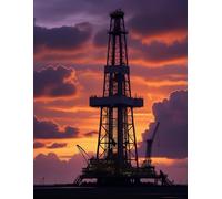 “Rigs & Red Skies: Oilfield Sunset Notebook”: 100-Page Journal for Roughnecks, Oilfield Hands, and West Texas Dreamers