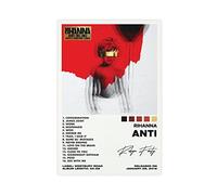 Rihanna Poster Anti Cover Poster Tela Decorazione Camera Da Letto Sport Paesaggio Ufficio Camera Decorazione Regalo Senza Cornice 30 x 45 cm (30 x 45 cm)