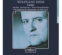 Rihm, Wolfgang - Lieder: Vier Gedichte Aus Atemwende Das Rot Gesang