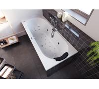 RIHO Carolina Baignoires rectangulaires, avec système Bliss, version gauche, blanc, B056009005, B056009005, Versione: 180x80x53cm, capacità utile: 210 litri