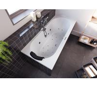 RIHO Carolina Baignoires rectangulaires, avec système Joy, version gauche, 1 place, blanc, B057015005, B057015005, Versione: 190x80x53cm, capacità utile: 235 litri