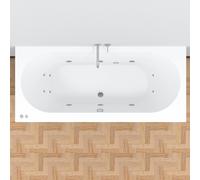 RIHO Carolina vasca da bagno rettangolare, B056002005, Carolina; Easypool bianco [Vasche Idromassaggio > Vasche Idromassaggio Rettangolari]