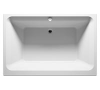 RIHO Castello Baignoires rectangulaires, à encastrer, 2 places, 180x120x51cm, 335 litres, blanc, B064001005, B064001005