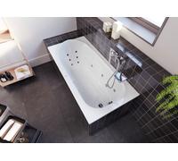 RIHO Columbia Baignoires rectangulaires, avec système Flow, 1 place, version droite, blanc, B003004005, B003004005, Versione: 175x80x48,5 cm, capacità utile: 175 litri