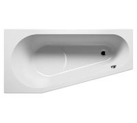 RIHO Delta Baignoire d'angle, version droite, à encastrer, 1 place, blanc, B068001005, B068001005, Versione: 160x80x48cm, capacità utile: 130 litri