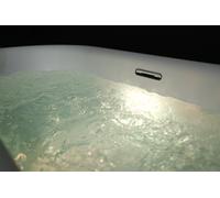 RIHO Desire Corner baignoires d'angle, version droite, 184x84x60cm, 230 litres, blanc satiné, B087003105, B087003105, Versione: Spirito scintillante