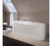 RIHO Devotion vasca da bagno a parete, con pannello laterale, B096001005, Devotion bianco [Vasche da Bagno > Vasche da Bagno a Parete]