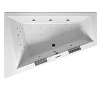 RIHO Doppio Baignoire, asymétrique, avec système Joy, 2 places, 180x130x48cm, 315 litres, blanche, B033007005, B033007005, Versione: Versione destra