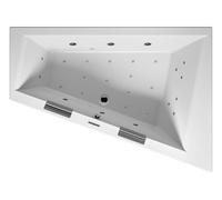 RIHO Doppio Baignoire, asymétrique, avec système Joy, 2 places, 180x130x48cm, 315 litres, blanche, B034006005, B034006005, Versione: Versione sinistra