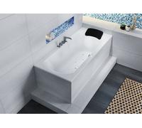 RIHO Lima Baignoires rectangulaires, version gauche, avec système d'air, à encastrer, 2 places, blanc brillant, B054003005, B054003005, Versione: 200x90x49,5cm, capacità utile: 270 litri