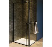 Riho Lucid box doccia 90x90 cm rettangolare nero opaca/vetro trasparente G005011121