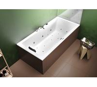 RIHO Lusso Baignoires rectangulaires, version droite, avec système Joy, à encastrer, 2 places, blanc, B013008005, B013008005, Versione: 160x70x47cm, capacità utile: 154 litri