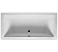 Riho Lusso vasca da bagno rettangolare, con troppopieno tutto intorno L: 190 La: 80 cm, B015001005, Lusso bianco [Vasche da Bagno > Vasche da Bagno Rettangolari]