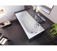 RIHO Miami Baignoires rectangulaires, version gauche, avec système d'air, à encastrer, 1 place, blanc brillant, B060004005, B060004005, Versione: 170x70x43cm, capacità utile: 105 litri