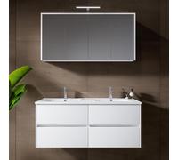 RIHO Porto Wave mobile con lavabo integrato, con armadietto a specchio, F014011DP0+W018010005+F014030DP0+204927, Porto [Mobili da Bagno > Set Mobili da Bagno]