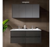 RIHO Porto Wave mobile con lavabo integrato, con armadietto a specchio, F014011DP5+W018010005+F014030DP5+204927, Porto [Mobili da Bagno > Set Mobili da Bagno]