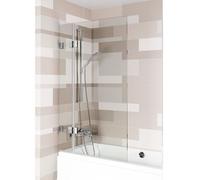 Riho Scandic parete vasca 95 cm 2 ante cromo lucida/vetro trasparente G001155120