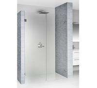 Riho Scandic porta doccia 160 cm a battente nero opaca/vetro trasparente G001017121