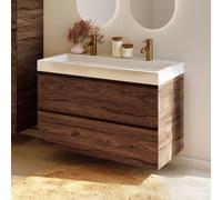 RIHO Spring-Up Vow mobile con lavabo doppio, 2 scomparti estraibili, F001523D07, Spring-Up Vow [Mobili da Bagno > Mobili con Doppio Lavabo]