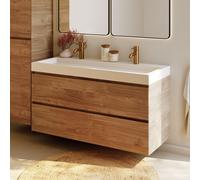 RIHO Spring-Up Vow mobile con lavabo doppio, 2 scomparti estraibili, F001524D06, Spring-Up Vow [Mobili da Bagno > Mobili con Doppio Lavabo]