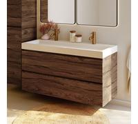 RIHO Spring-Up Vow mobile con lavabo doppio, 2 scomparti estraibili, F001524D07, Spring-Up Vow [Mobili da Bagno > Mobili con Doppio Lavabo]