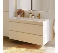 RIHO Spring-Up Vow mobile con lavabo doppio, 2 scomparti estraibili, F001524Z01, Spring-Up Vow [Mobili da Bagno > Mobili con Doppio Lavabo]