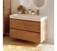RIHO Spring-Up Vow mobile con lavabo doppio, 2 scomparti estraibili, F001532D06, Spring-Up Vow [Mobili da Bagno > Mobili con Doppio Lavabo]