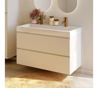 RIHO Spring-Up Vow mobile con lavabo doppio, 2 scomparti estraibili, F001532Z01, Spring-Up Vow [Mobili da Bagno > Mobili con Doppio Lavabo]