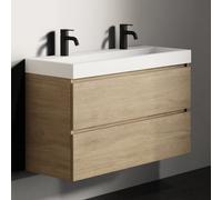 RIHO Spring Vow mobile con doppio lavabo, 2 scomparti estraibili, F001464D01+W004009105, Spring Vow [Mobili da Bagno > Mobili con Doppio Lavabo]