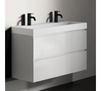 RIHO Spring Vow mobile con doppio lavabo, 2 scomparti estraibili, F001474R01+W004009105, Spring Vow [Mobili da Bagno > Mobili con Doppio Lavabo]