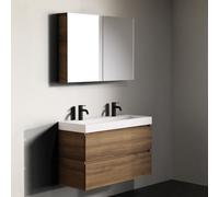 RIHO Spring Vow mobile con doppio lavabo, con armadietto a specchio, F001464D03+W004009105+F001482D03, Spring Vow [Mobili da Bagno > Set Mobili da Bagno]