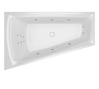 RIHO Stiell Smart Vasca da Bagno Angolare, con Sistema Flow, Incasso, 170x110...