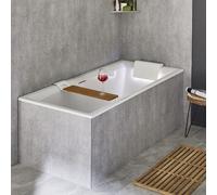 Riho Still Square LED vasca da bagno rettangolare 180x80 cm bianco B099033005