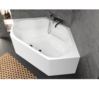 RIHO Winnipeg Baignoires d'angle, variante Plug&Play, 2 places, 145x145x47,5cm, 225 litres, blanc, B010011005, B010011005